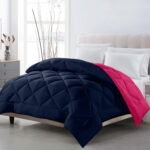 Dripcasa Haven Reversible Comforter (blue,pink)