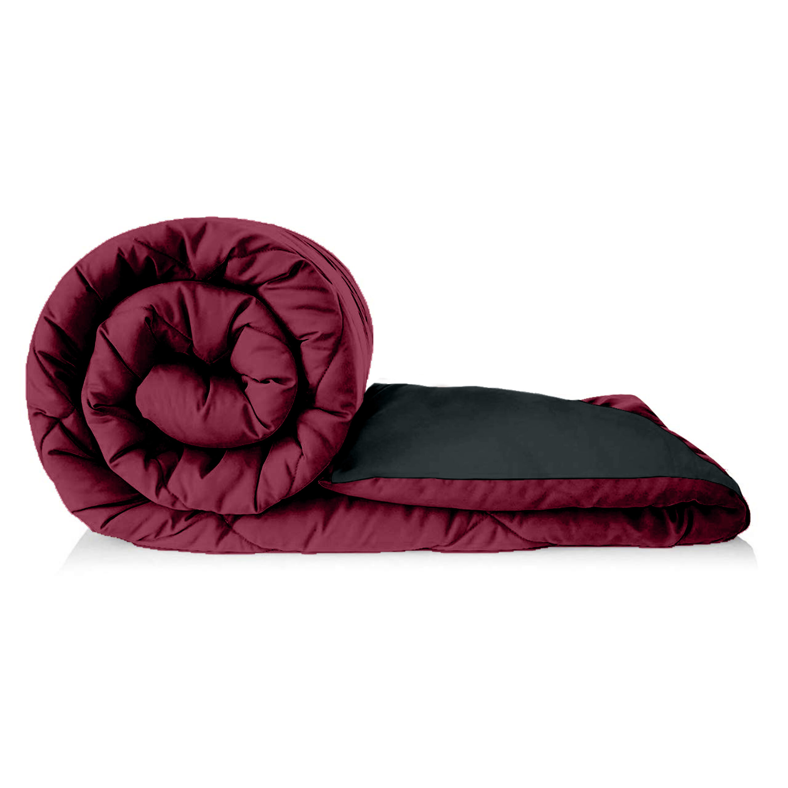 Dripcasa Haven Reversible Comforter (maroon,grey) - Image 4