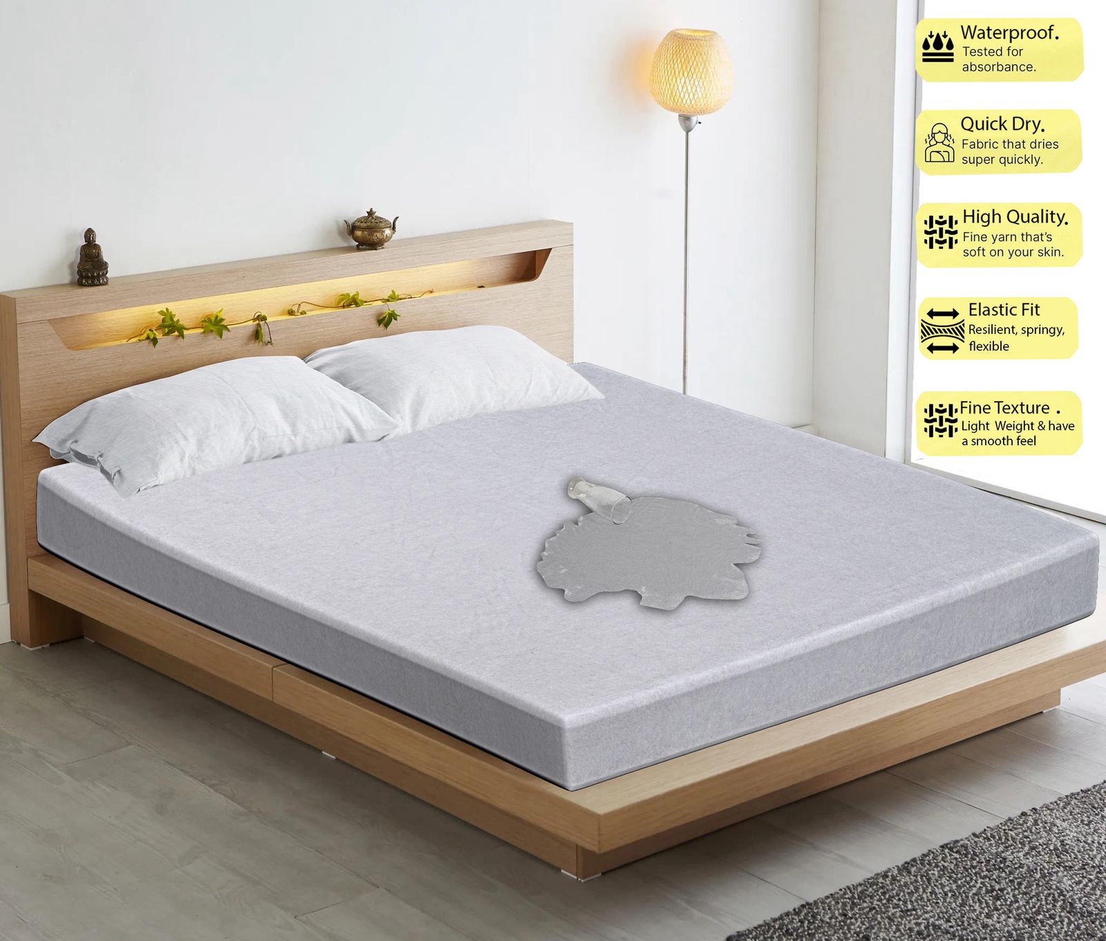 Dripcasa Waterproof Matters Protector (Grey) - Image 2