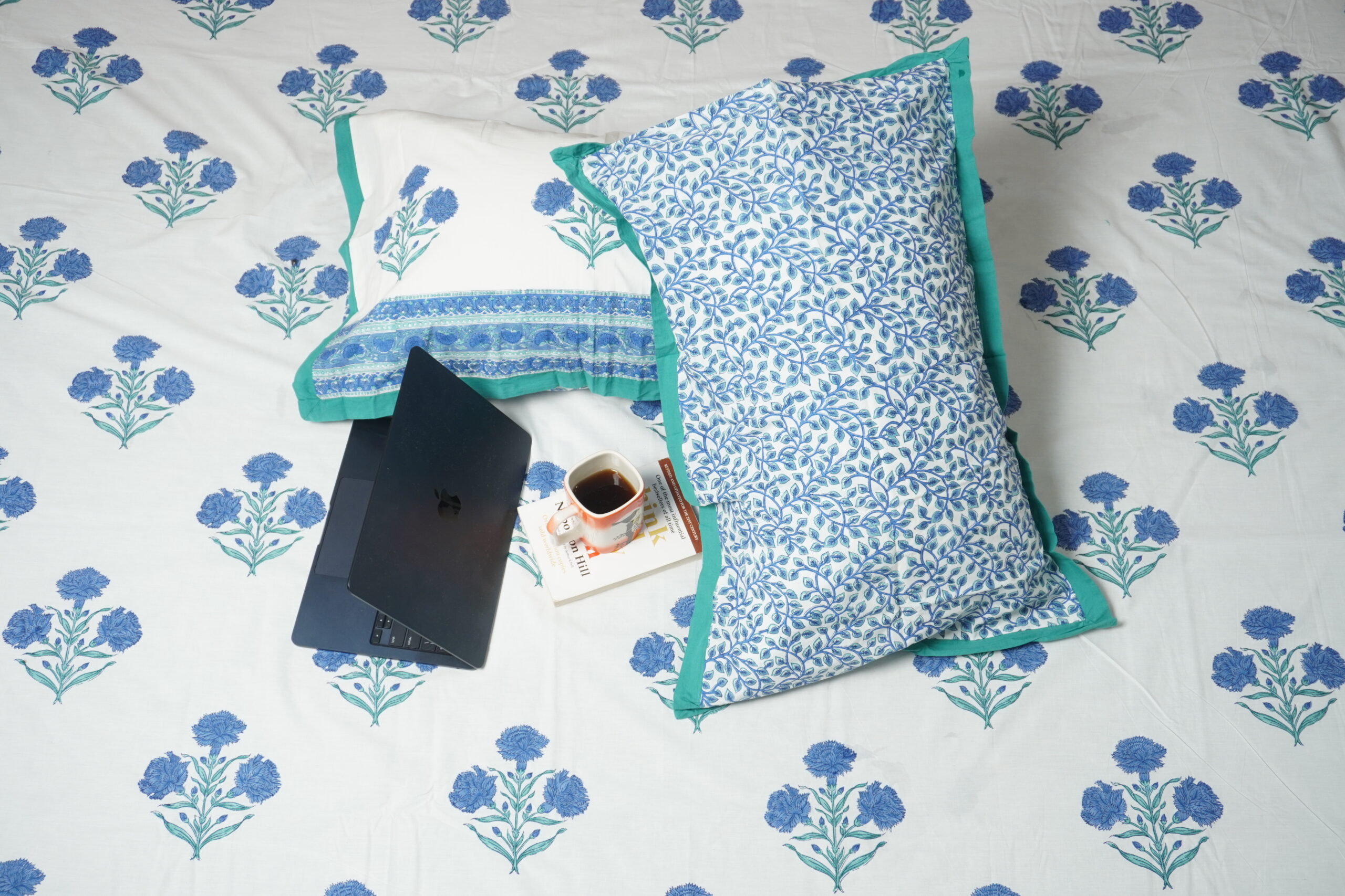 FLORAL PERCALE COTTON BEDSHEET