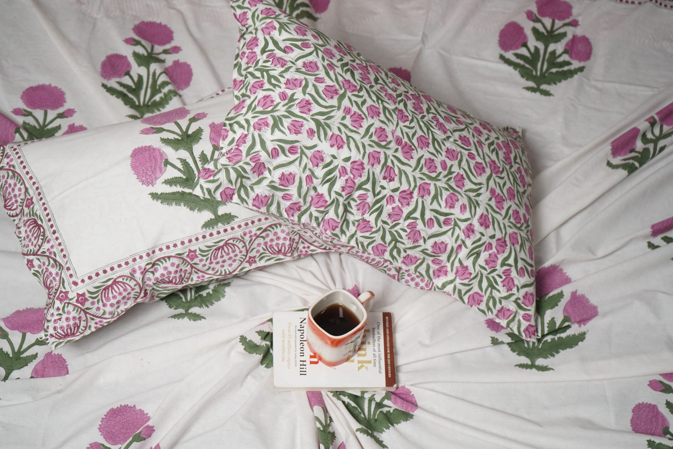 MARIGOLD PERCALE COTTON BEDSHEET (PINK)