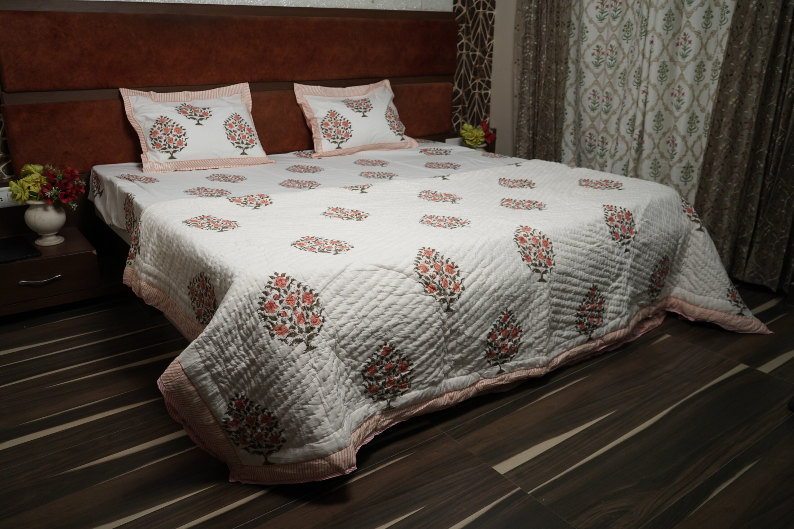 FLORAL PERCALE COTTON BEDSHEET - Image 2